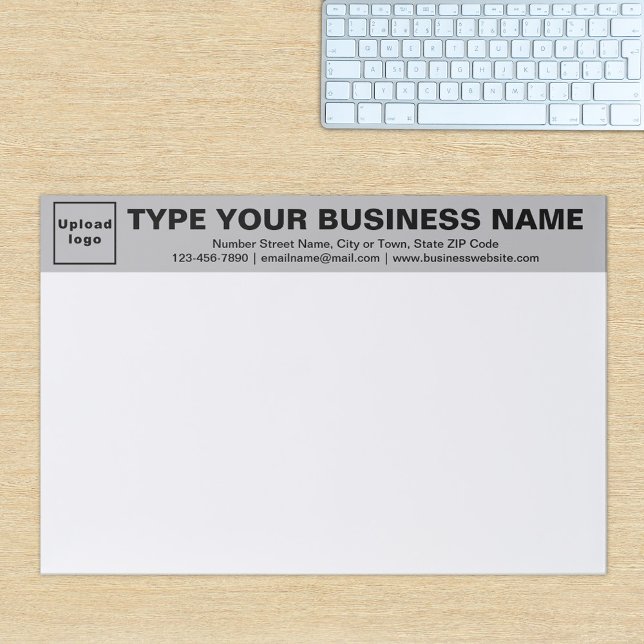 Bloc De Hojas Almohadilla de papel de gran desagüe para el cabez (Build brand name awareness. Your business brand on gray heading of large tearaway paper pad.)