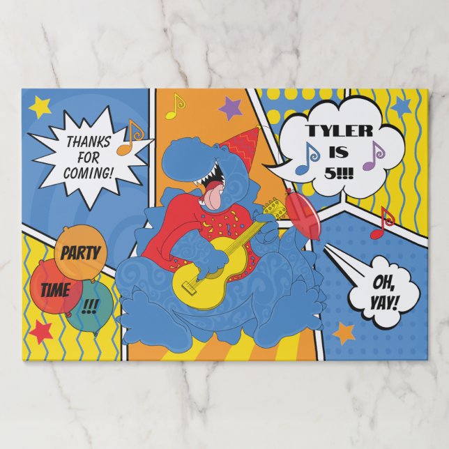 Bloc De Hojas Almohadilla de papel de la fiesta de cumpleaños de (Anverso)