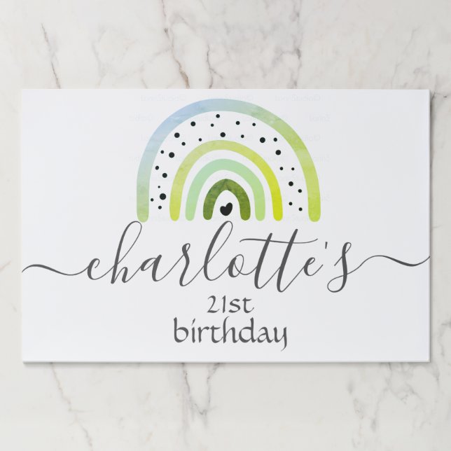 Bloc De Hojas Almohadilla de papel de lágrima grande para person (Anverso)