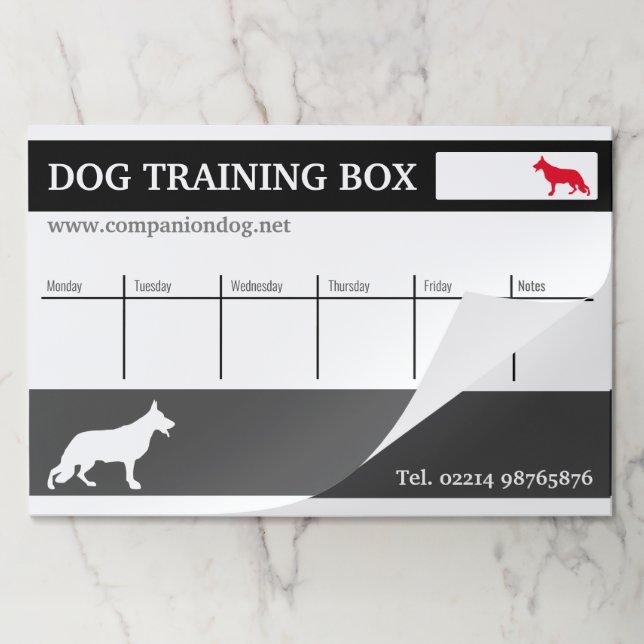 Bloc De Hojas Almohadilla de papel de perro pastor (Plegada)