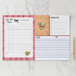 Bloc De Hojas almohadilla de papel de planificación de farrier c