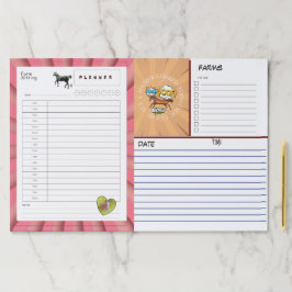 Bloc De Hojas almohadilla de papel de planificación de sentada d