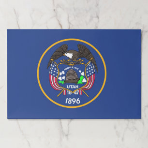 Bloc De Hojas Almohadilla de papel lacrimógeno con bandera de Ut