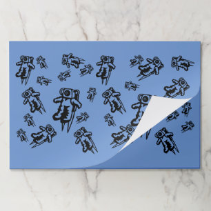 Bloc De Hojas Almohadilla de Placemat - Astronautas desconcertad