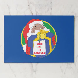 Bloc De Hojas Almohadilla de Placemat despedazado por navidades/