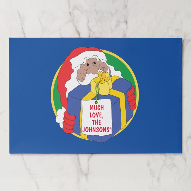 Bloc De Hojas Almohadilla de Placemat despedazado por navidades/ (Anverso)