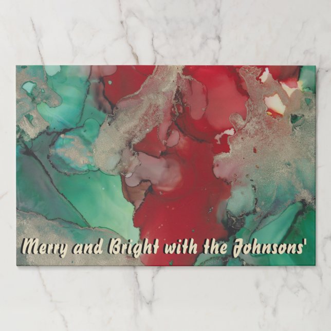 Bloc De Hojas Almohadilla de Placemat despedazado por navidades/ (Anverso)