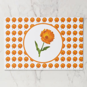 Bloc De Hojas Almohadilla de Placemat - Naranja Calendula