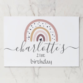 Bloc De Hojas Almohadilla de Placemats de papel personalizar - S