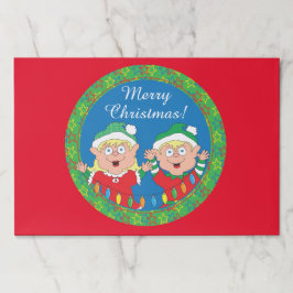 Bloc De Hojas Almohadilla de plástico para navidades/elfos de Sa