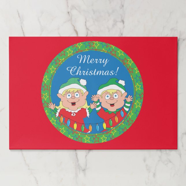 Bloc De Hojas Almohadilla de plástico para navidades/elfos de Sa (Anverso)