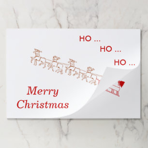 Bloc De Hojas Almohadilla de plástico - Sleigh y Santa