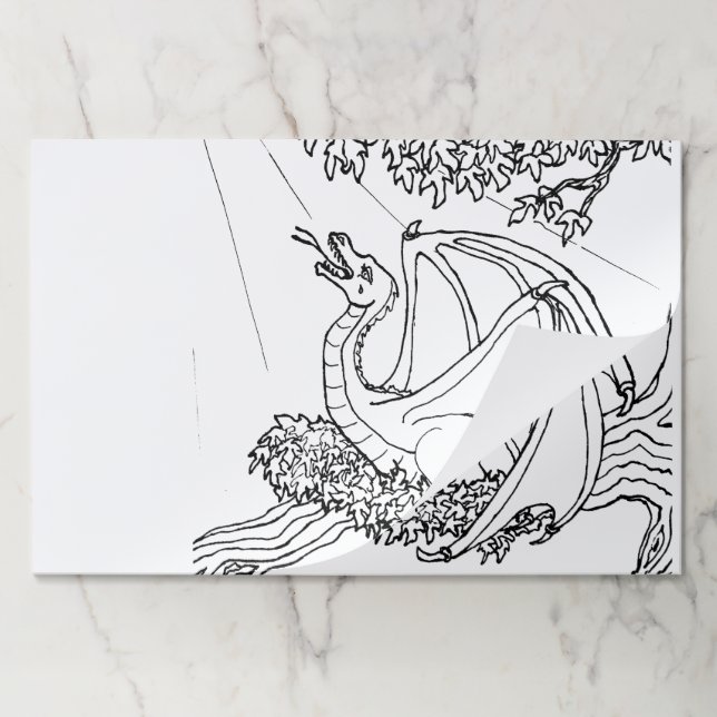 Bloc De Hojas Almohadilla para desagüe - Nido de Dragón (Plegada)