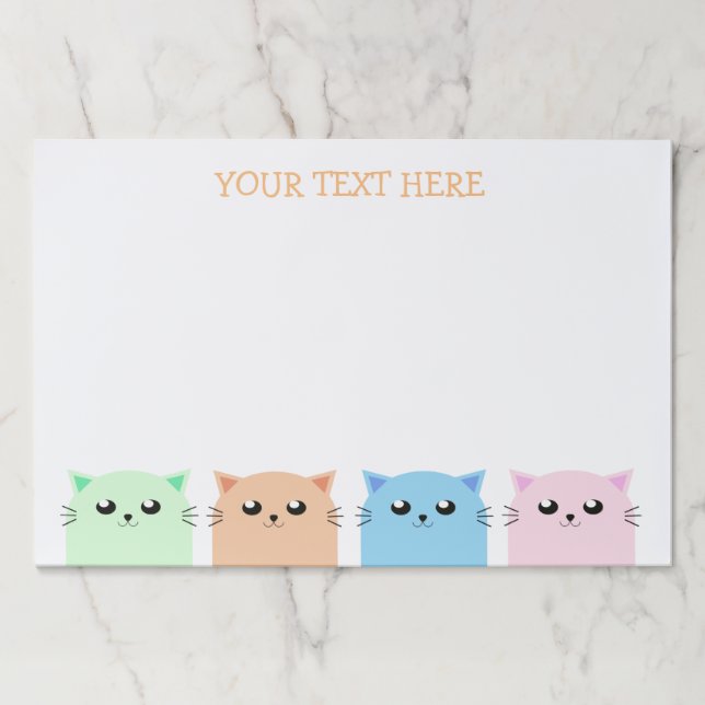 Bloc De Hojas Amantes de gatos personalizados (Anverso)