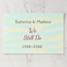 Amarillo verde Votos aniversario de renovación de 