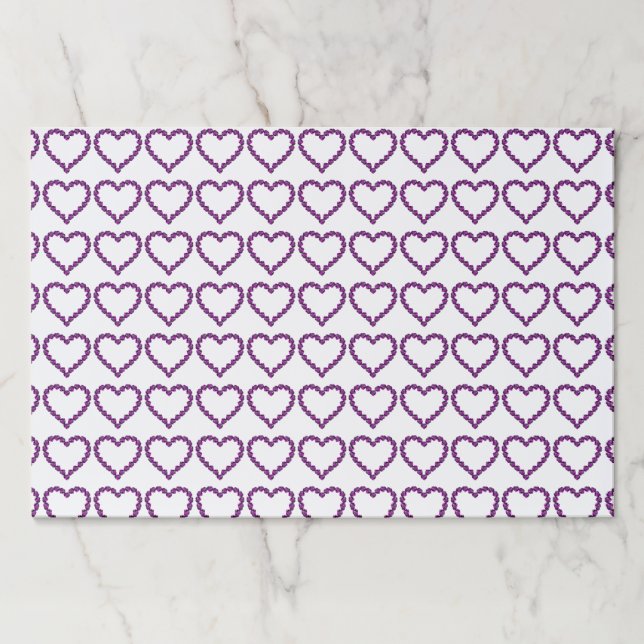 Bloc De Hojas Amethyst Gemstone Heart Purple (Anverso)