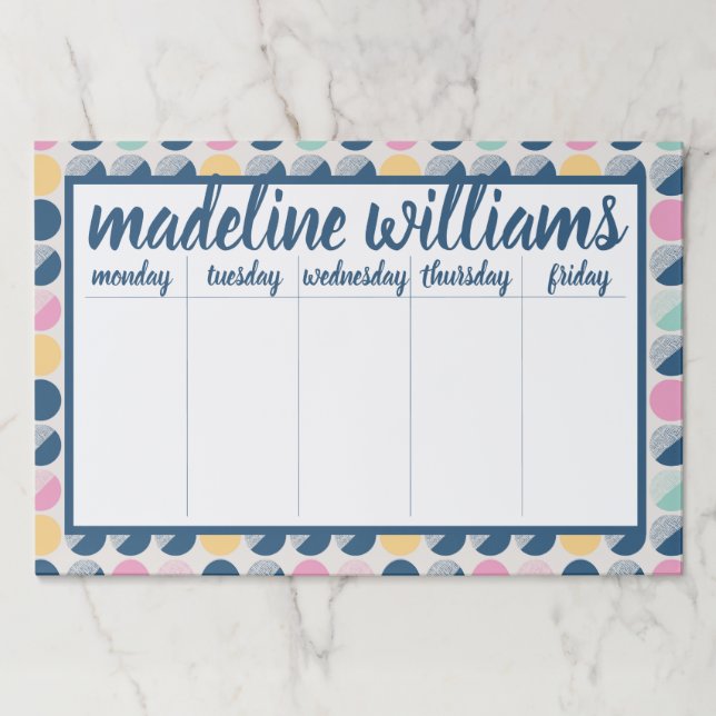 Bloc De Hojas Añada su modelo el | retro conocido del (Anverso)