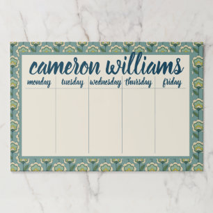 Bloc De Hojas Añada su trullo conocido del y estampado de