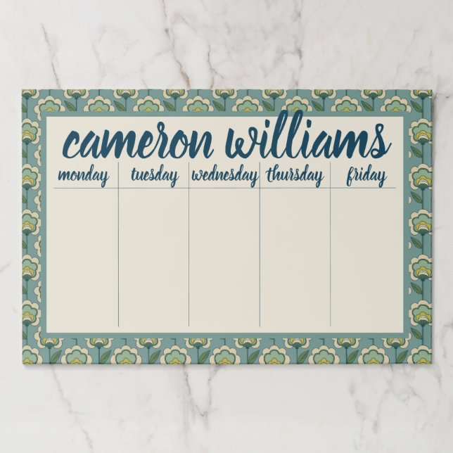 Bloc De Hojas Añada su trullo conocido del | y estampado de (Anverso)