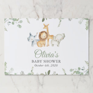 Bloc De Hojas Animales safari, jungla, animales salvajes, Baby S