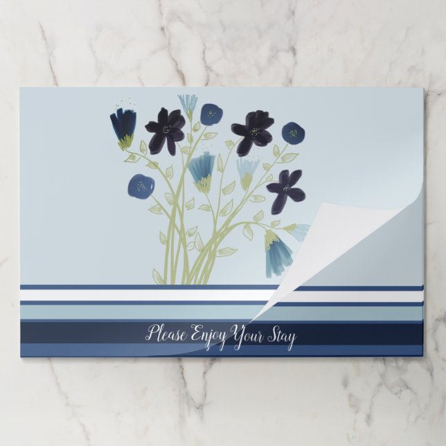 Bloc De Hojas Azul Oscuro Y Claro (Plegada)