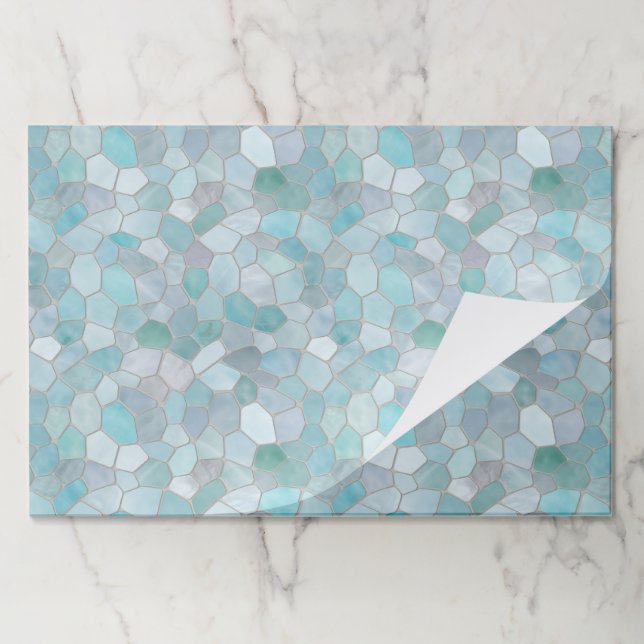 Bloc De Hojas Azure Verdigris Mosaic (Plegada)