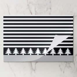 Bloc De Hojas Banda moderna en blanco y negro