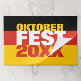 Bloc De Hojas Bandera alemana del Oktoberfest Octoberfest