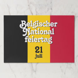 Bloc De Hojas Bandera belga de Belgischer Nationalfeiertag