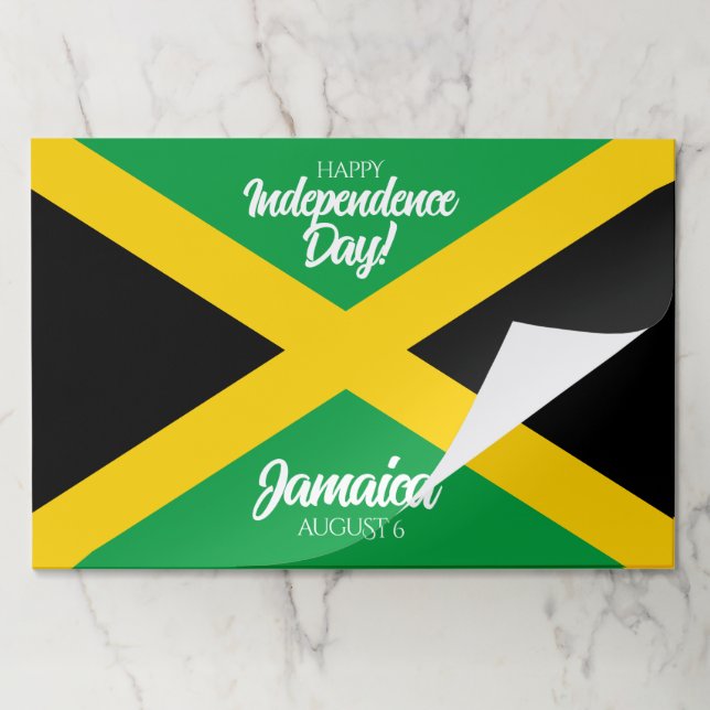 Bloc De Hojas Bandera nacional de Jamaica por el Día de la Indep (Plegada)