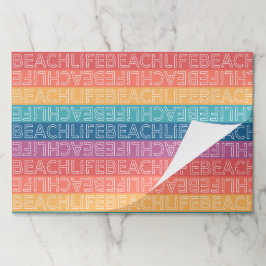 Bloc De Hojas Beach Paper Placemats