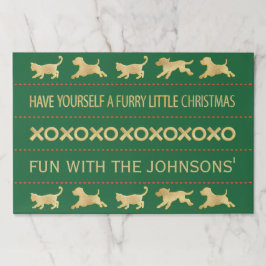 Bloc De Hojas Bebés de Placemat para navidades despedazados/Bebé