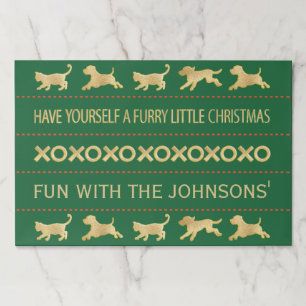 Bloc De Hojas Bebés de Placemat para navidades despedazados/Bebé