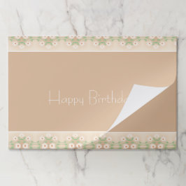 Bloc De Hojas Beige Event Placemat