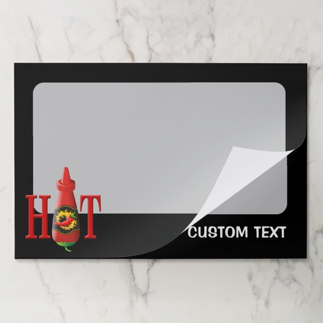 Bloc De Hojas Botella de Salsa Caliente (Plegada)