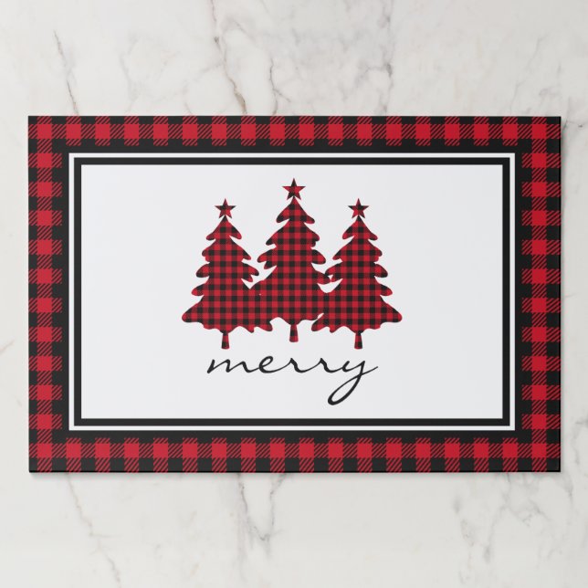 Bloc De Hojas Búfalo Check Pine Trees (Anverso)