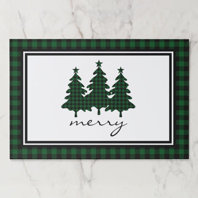 Bloc De Hojas Búfalo Check Pine Trees (Anverso)