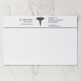 Bloc De Hojas Caducto médico simple profesional Blanco negro