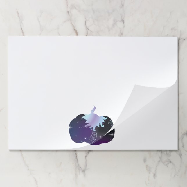 Bloc De Hojas Calabaza azul oscuro (Plegada)