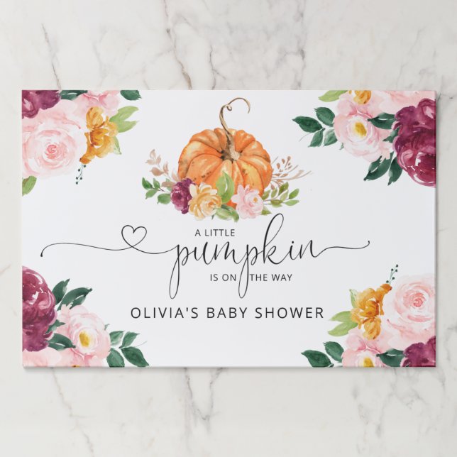 Bloc De Hojas Calabaza pequeña caída (Anverso)