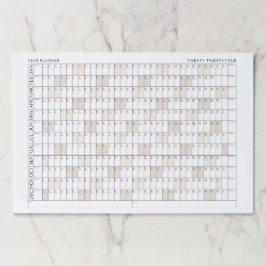 Bloc De Hojas Calendario de organización de la oficina de planif