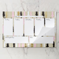 Calendario semanal de árbol de moda Almohadilla gr