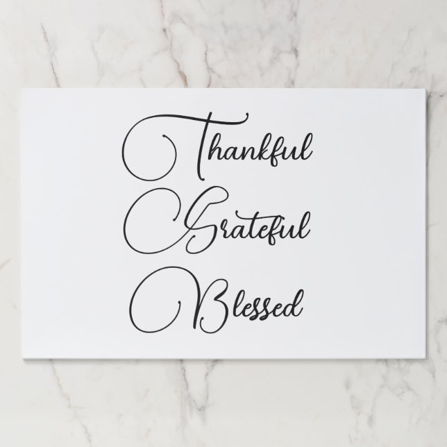 Bloc De Hojas Campañas de escritura bendecidas de agradecimiento (Anverso)