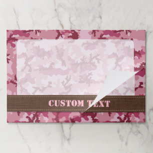 Bloc De Hojas Camuflaje rosa