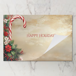 Bloc De Hojas Candy Cane Christmas Holiday Tearaway