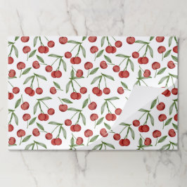 Bloc De Hojas Cherries Fiesta de cumpleaños Ducha Placemats de p