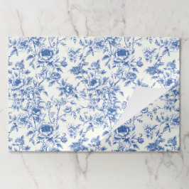 Bloc De Hojas Chinoiserie Floral Paper Placemats