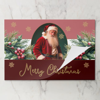 Bloc De Hojas Christmas Santa Paper Placemat