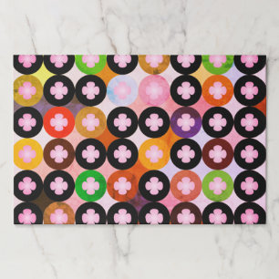 Bloc De Hojas Círculos de varios colores y ropas rosadas de Guay