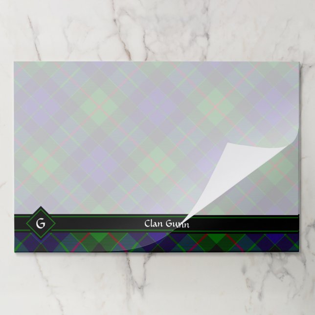 Bloc De Hojas Clan Gunn Tartan Paper Pad (Plegada)